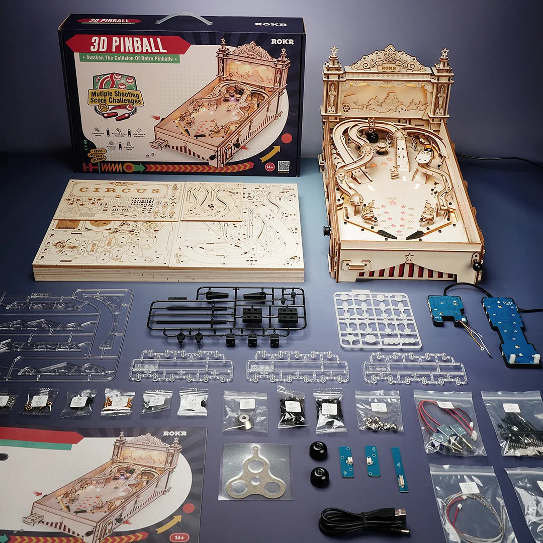 PINBALL MACHINE 3D Wooden Puzzle