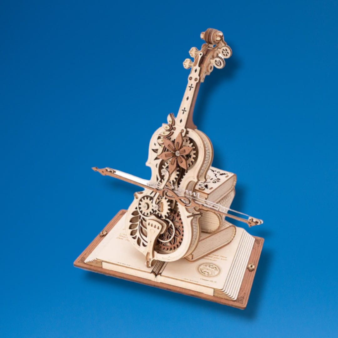 MAGIC CELLO MECHANICAL MUSIC BOX 3D Wooden Puzzle