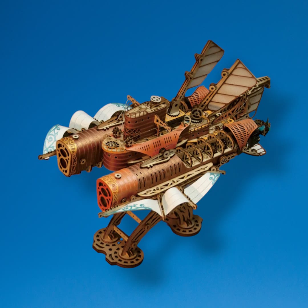 STEAMPUNK AIRSHIP 3D Wooden Puzzle