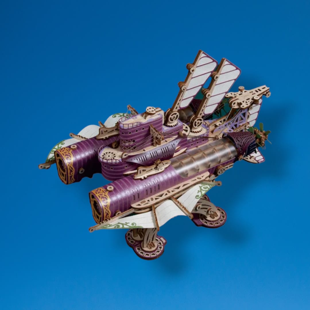 STEAMPUNK AIRSHIP 3D Wooden Puzzle